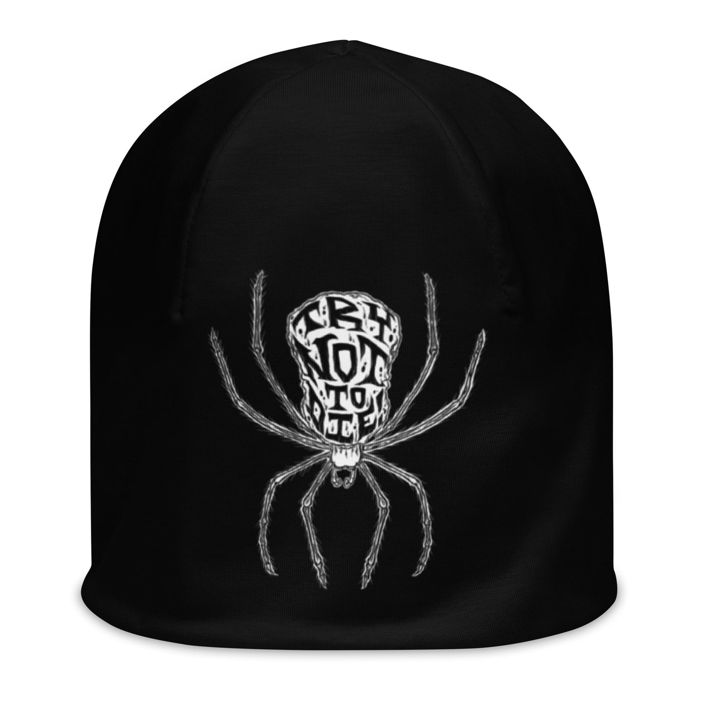 All-Over Print Try Not to Die Spider Beanie