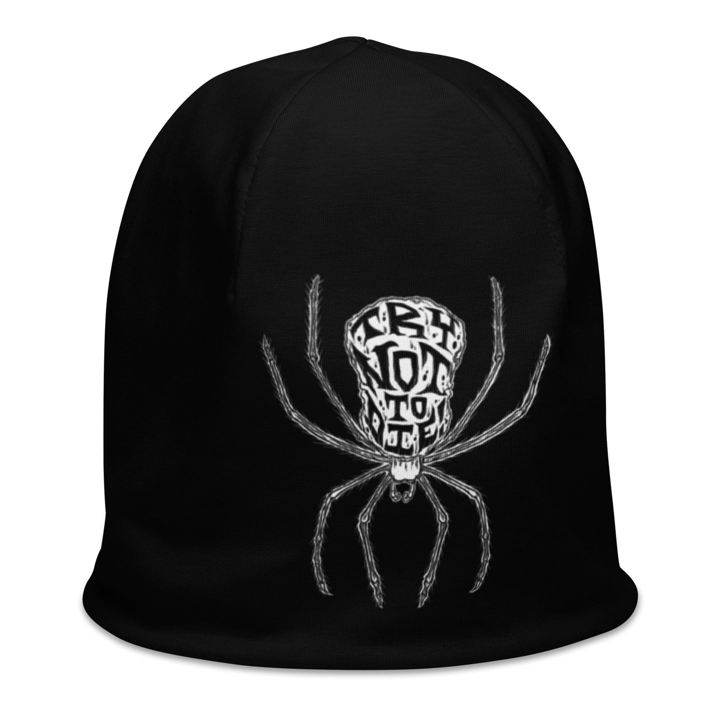 All-Over Print Try Not to Die Spider Beanie