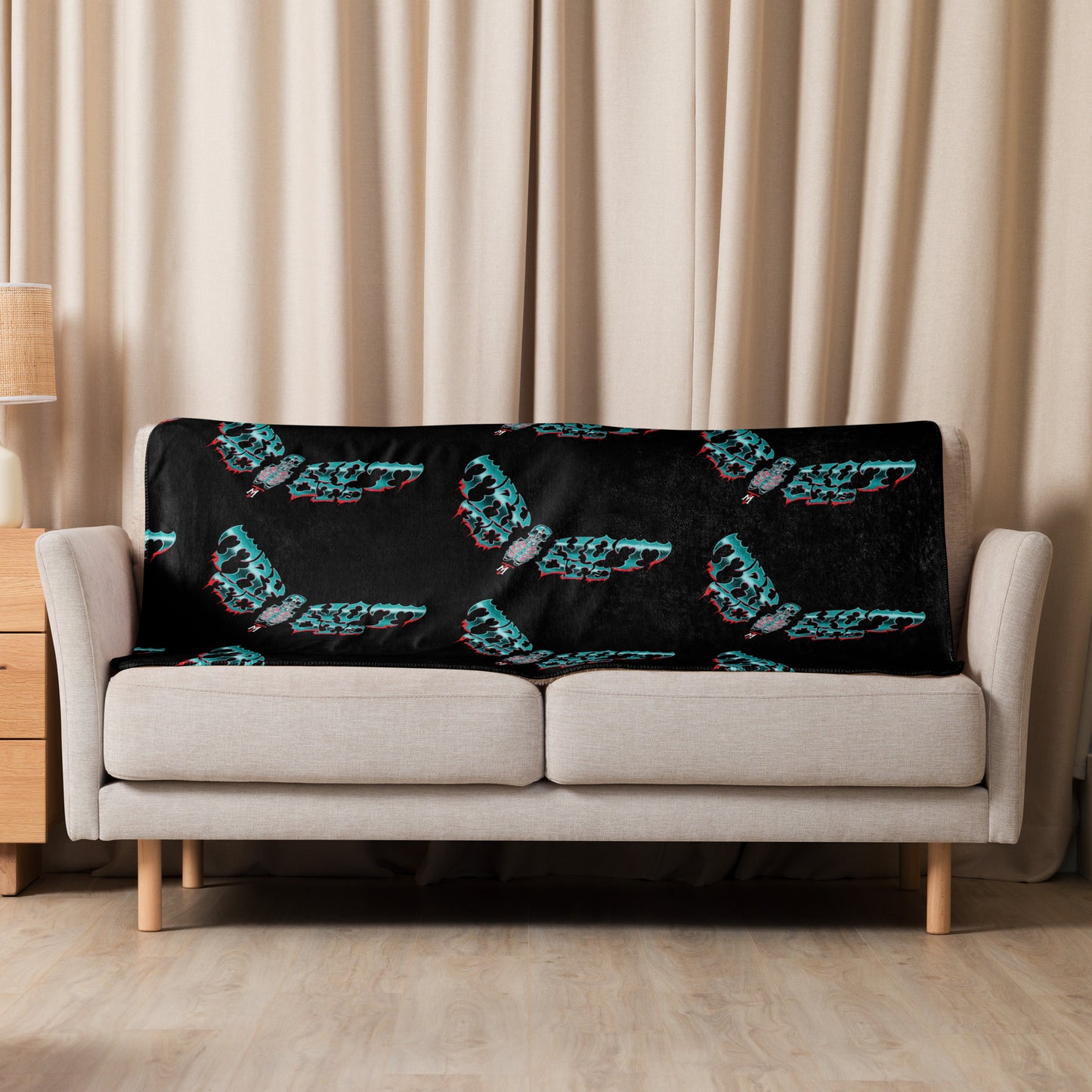 Sherpa Try Not to Die moth blanket