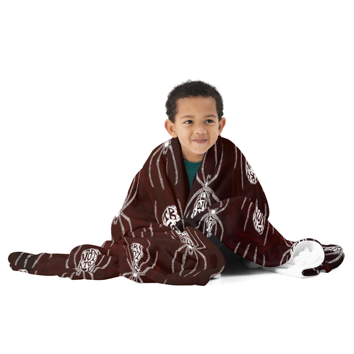 Try Not to Die Spider Throw Blanket