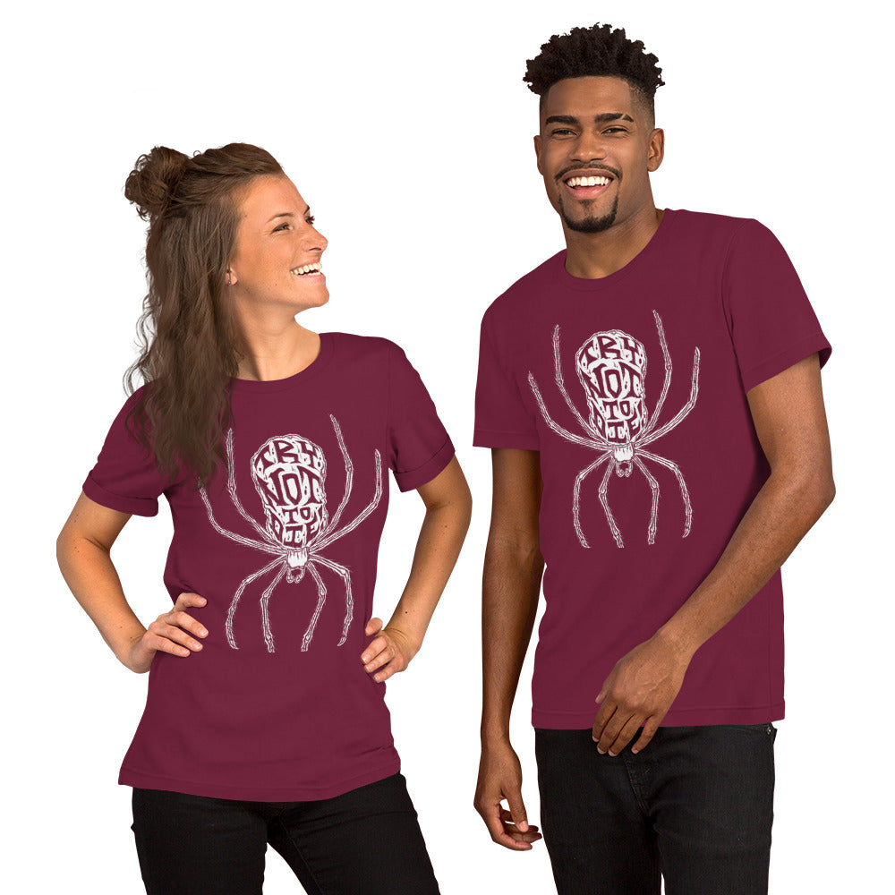 Try Not to Die Spider Unisex t-shirt