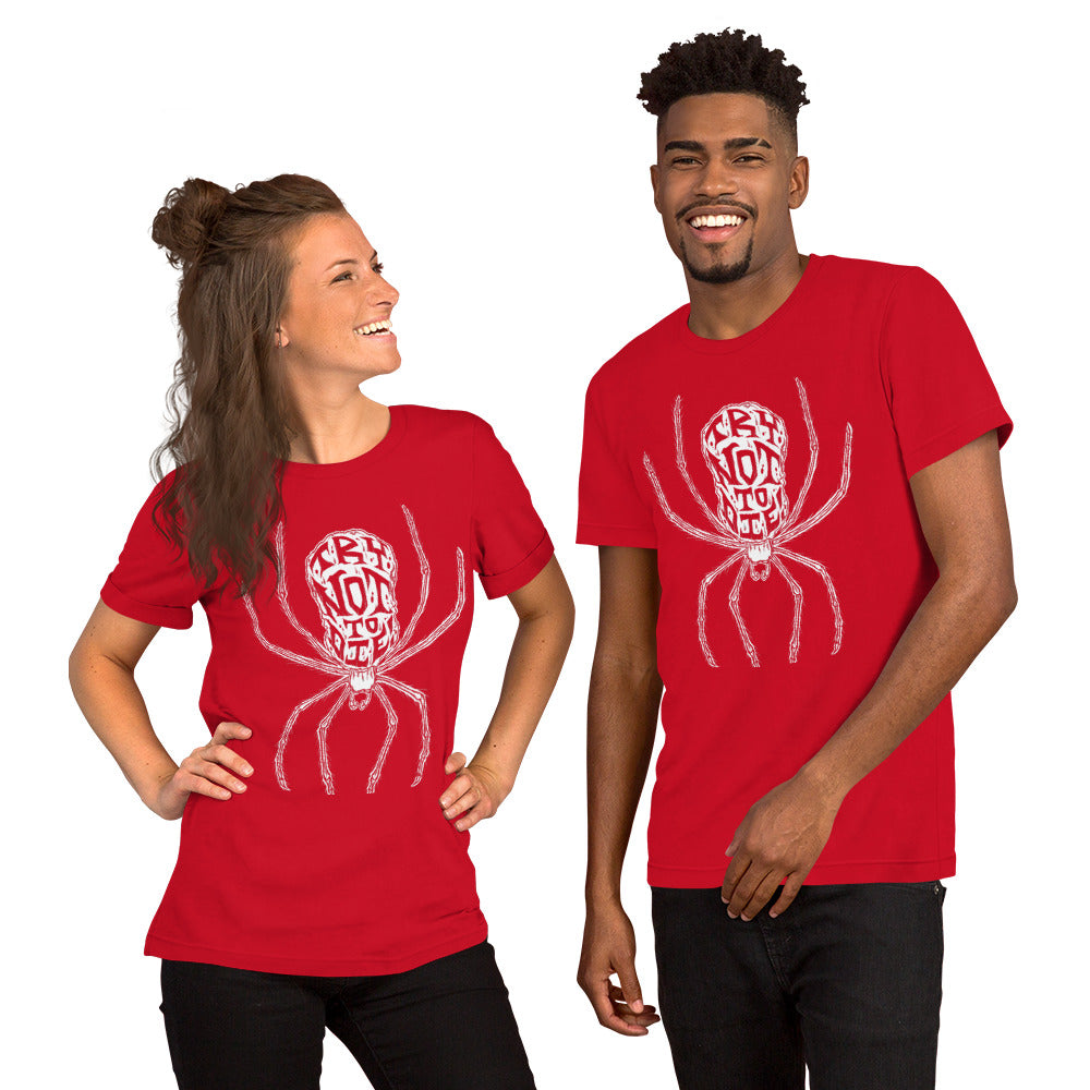 Try Not to Die Spider Unisex t-shirt
