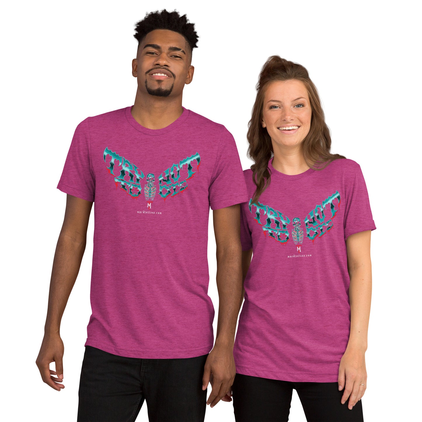 Try Not to Die Moth and Ax Short sleeve t-shirt