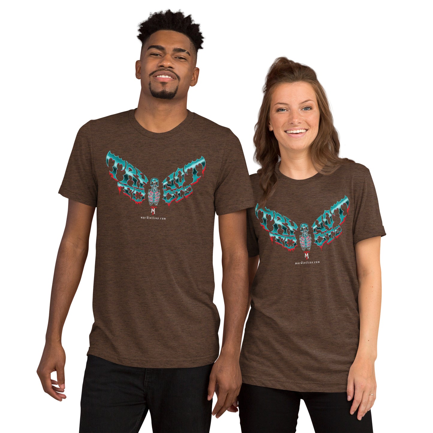 Try Not to Die Moth and Ax Short sleeve t-shirt
