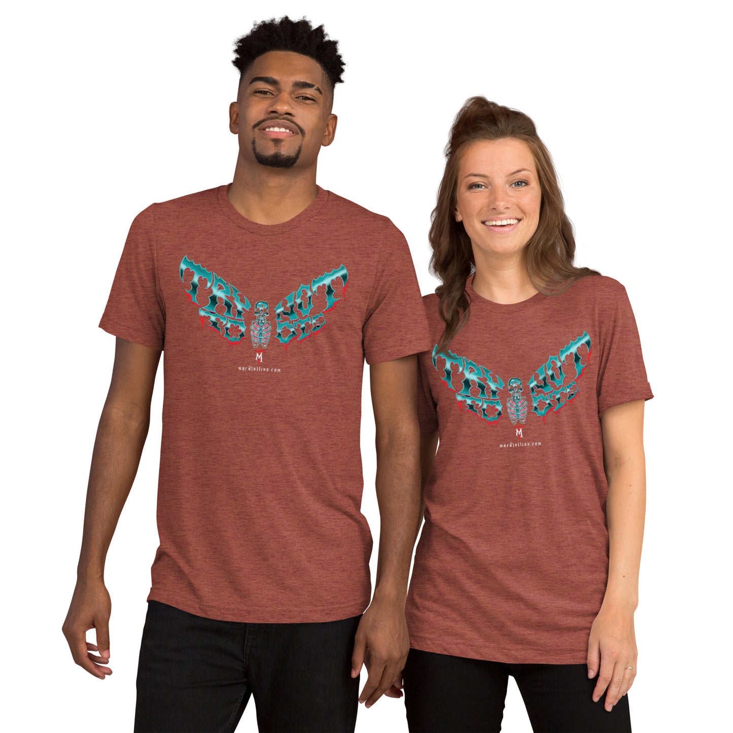 Try Not to Die Moth and Ax Short sleeve t-shirt