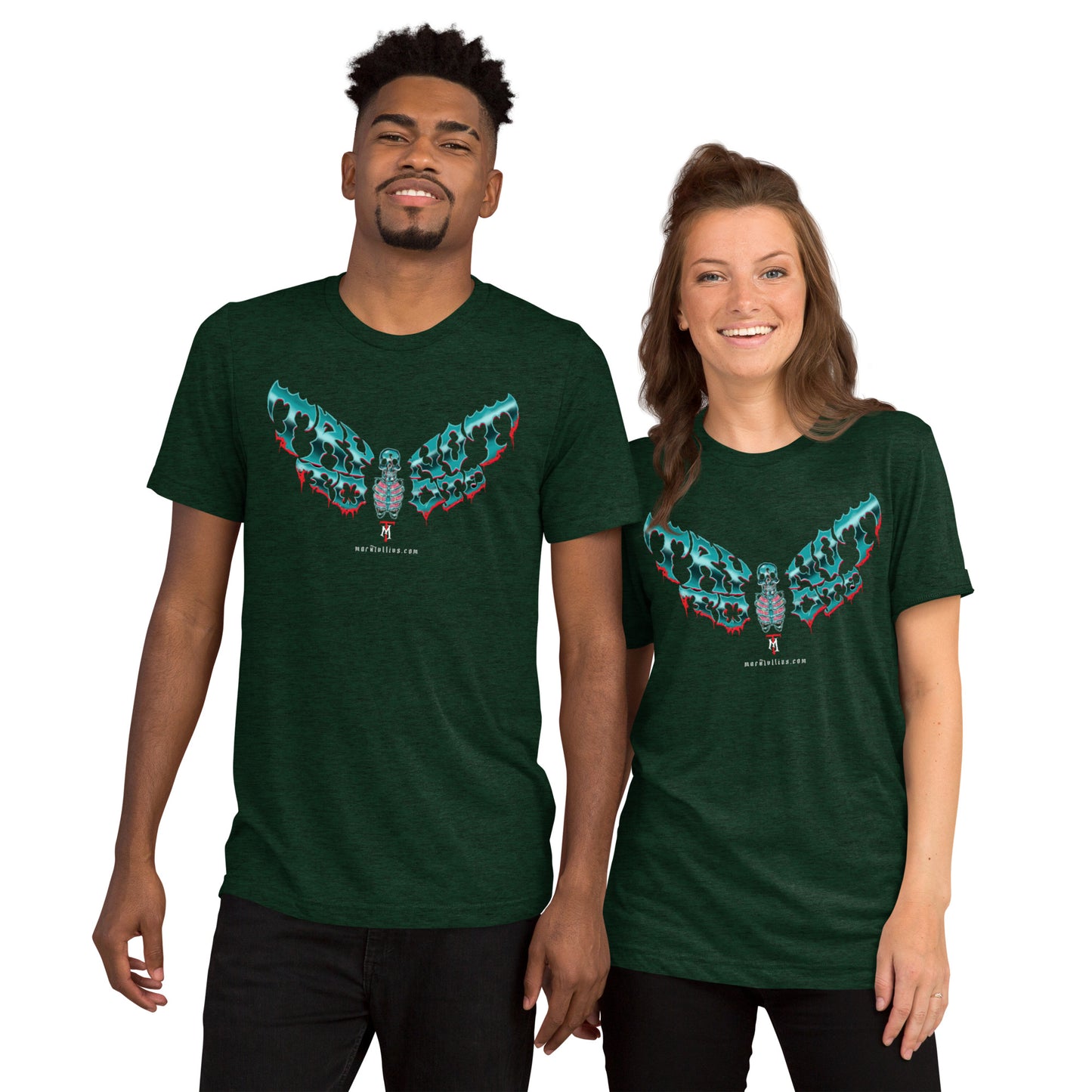 Try Not to Die Moth and Ax Short sleeve t-shirt