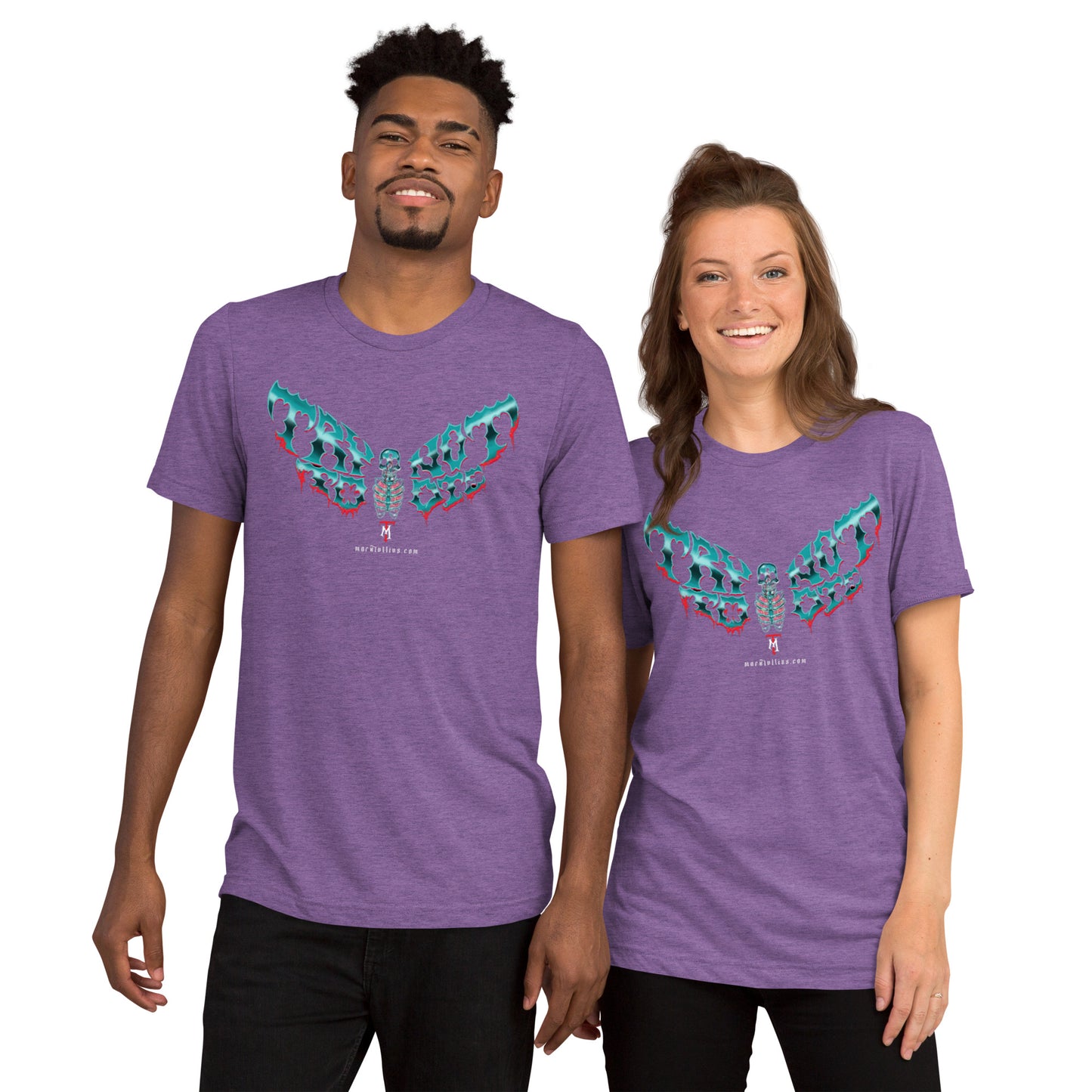 Try Not to Die Moth and Ax Short sleeve t-shirt