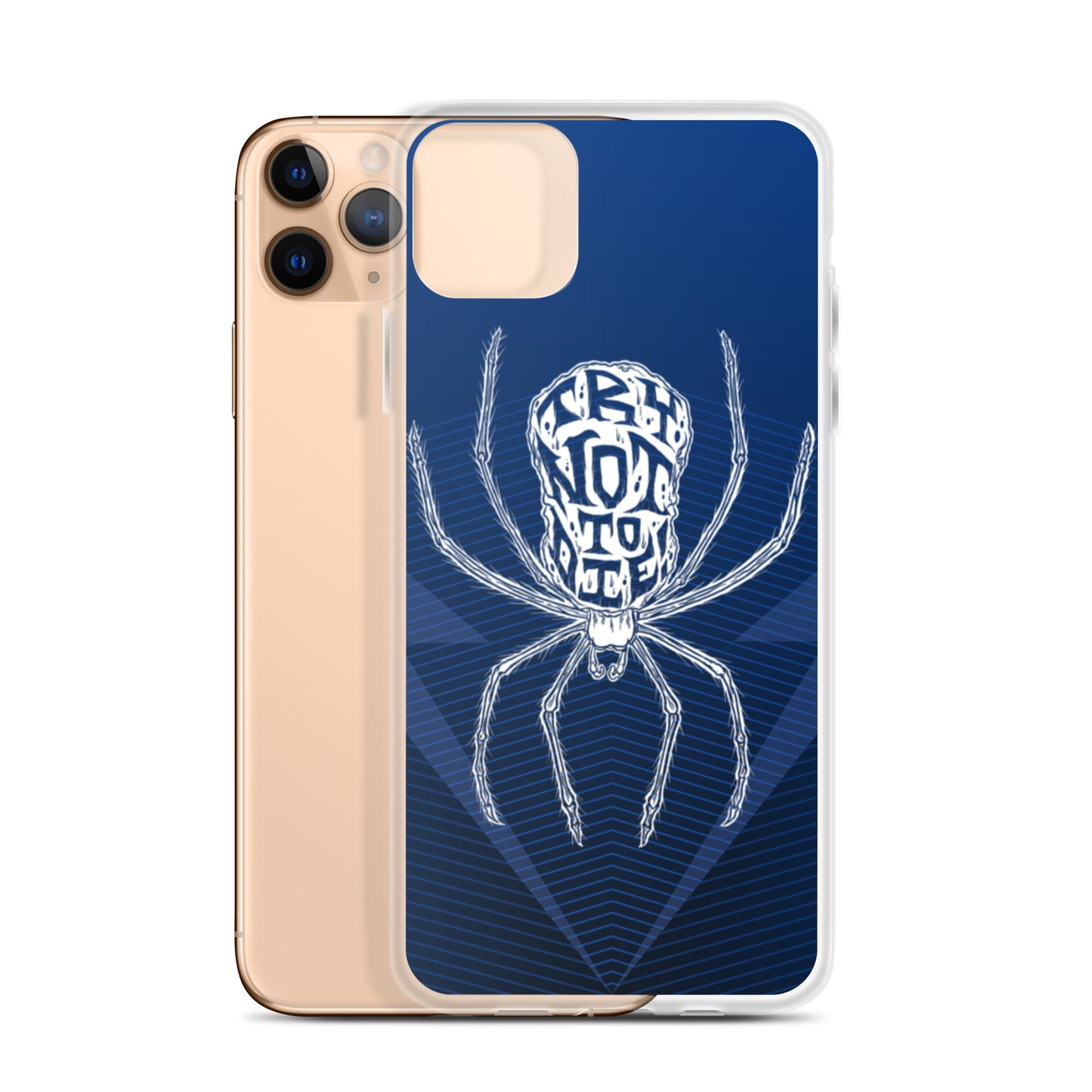 Try Not to Die Spider Clear Case for iPhone®