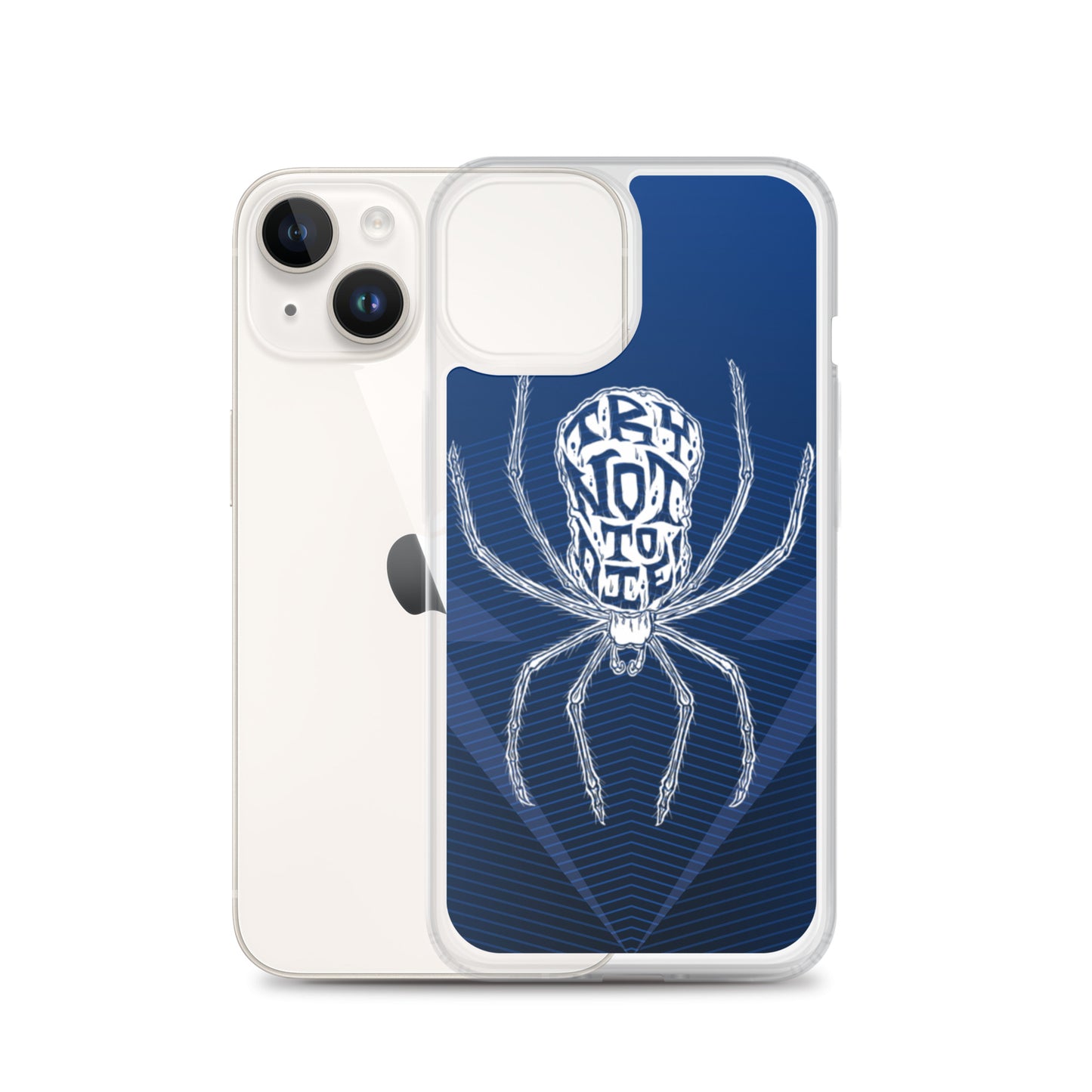 Try Not to Die Spider Clear Case for iPhone®