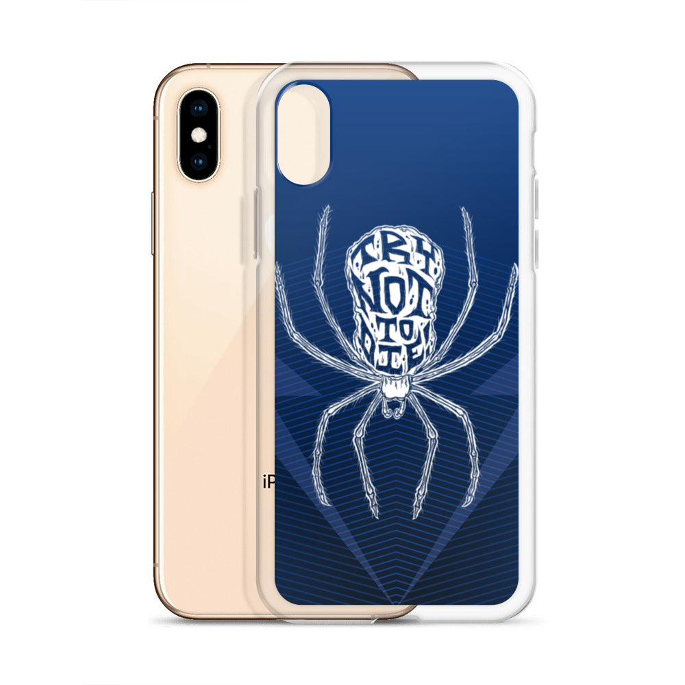 Try Not to Die Spider Clear Case for iPhone®