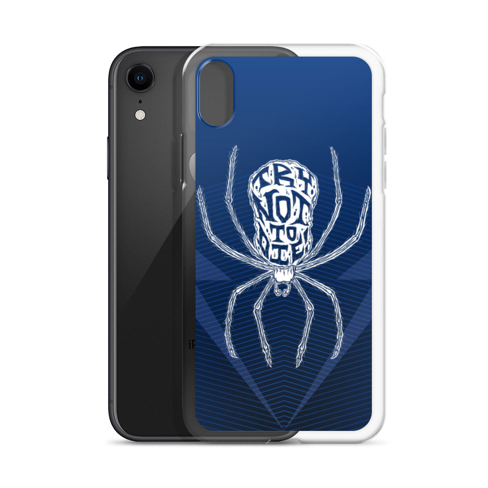 Try Not to Die Spider Clear Case for iPhone®