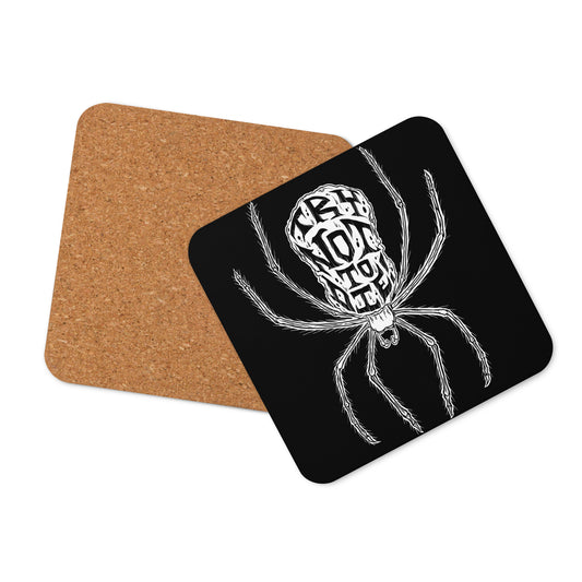Try Not to Die Spider Cork-back Coaster