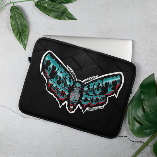 Try Not to Die Moth Laptop Sleeve